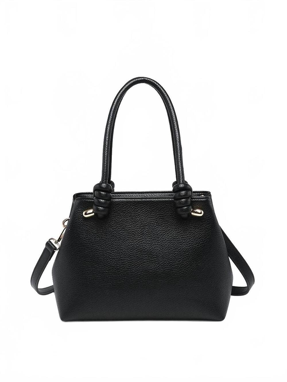 NEW JEN & CO. women's blair classic satchel bag in black